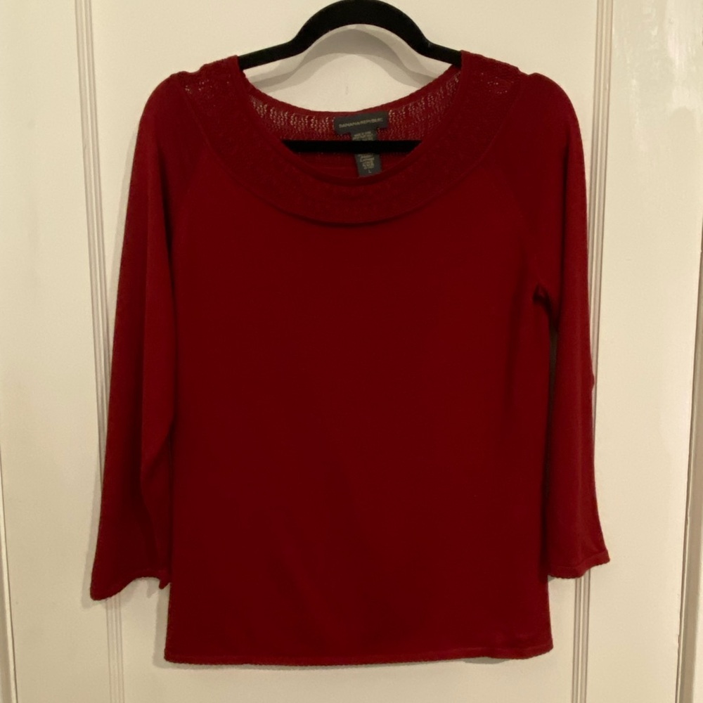 Banana Republic Red Sweater Size L